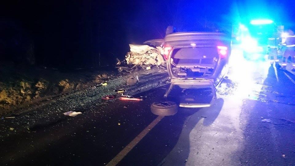 Nesreča se je zgodila okoli 22. ure FOTO: Koroški Gasilski Zavod