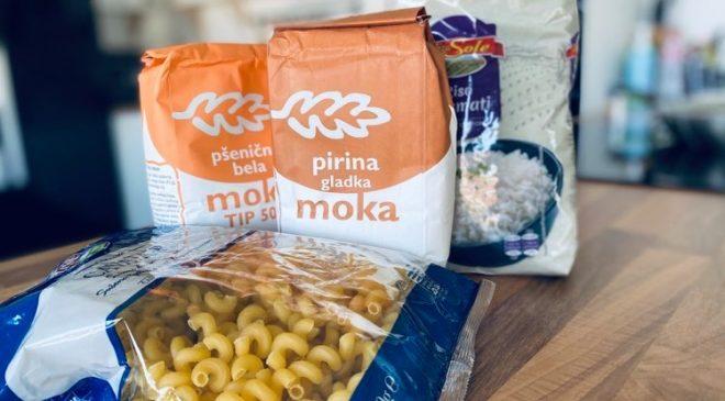 moka, riž, testenine