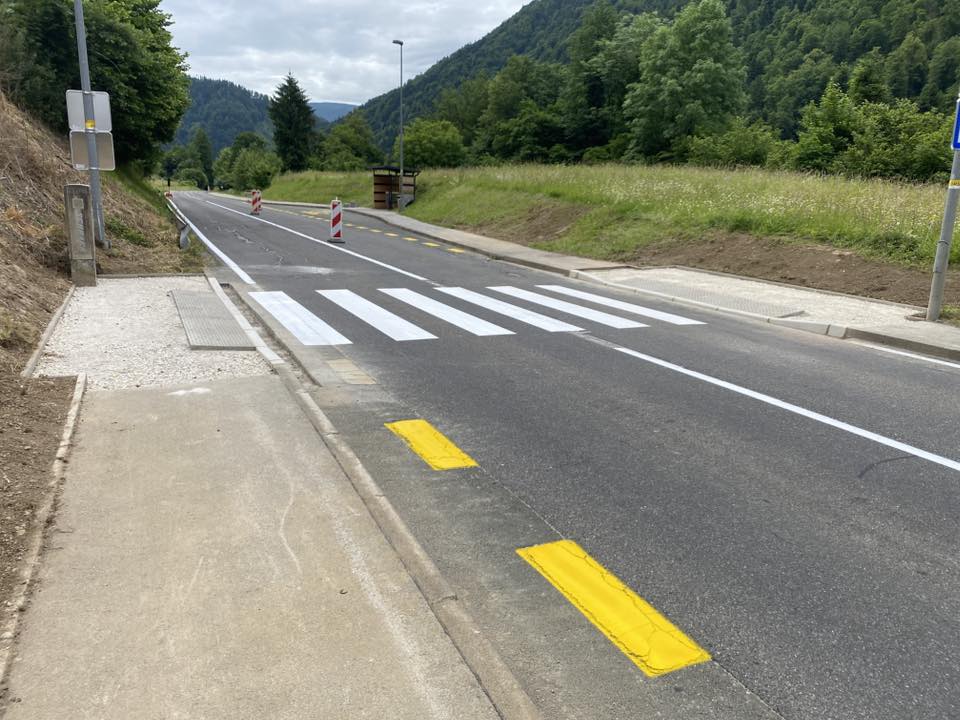 Prehod za pešce občina Podvelka