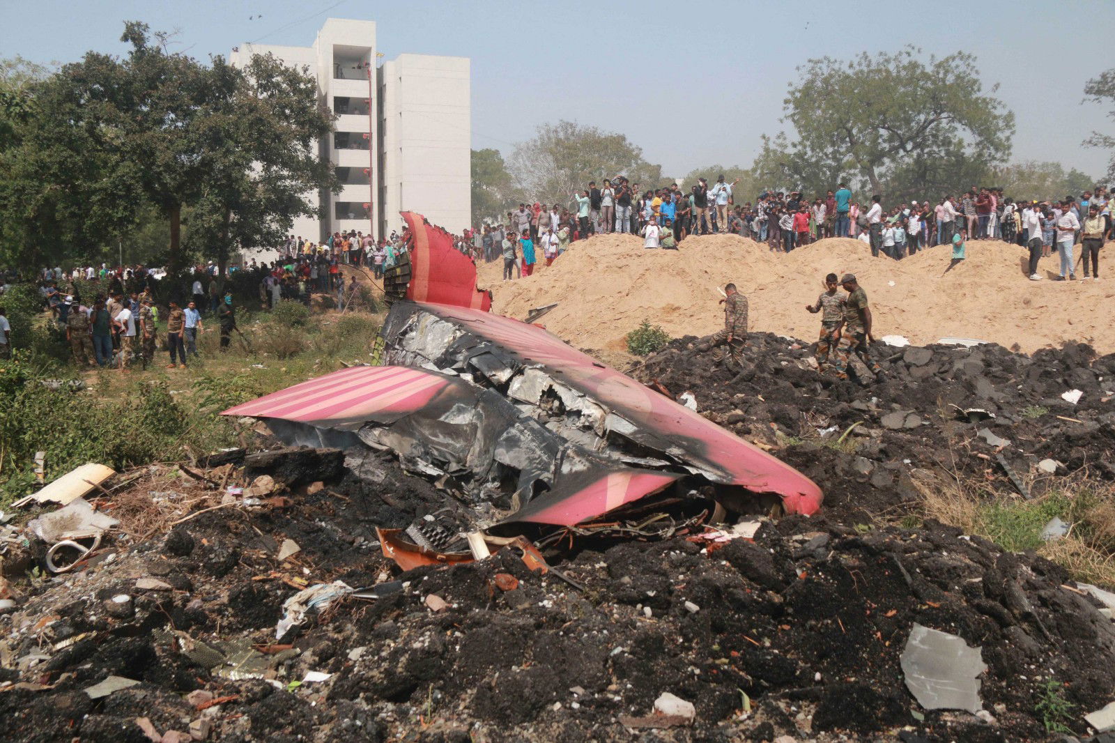 Razbitine strmoglavljenega letala druzbe Air India.