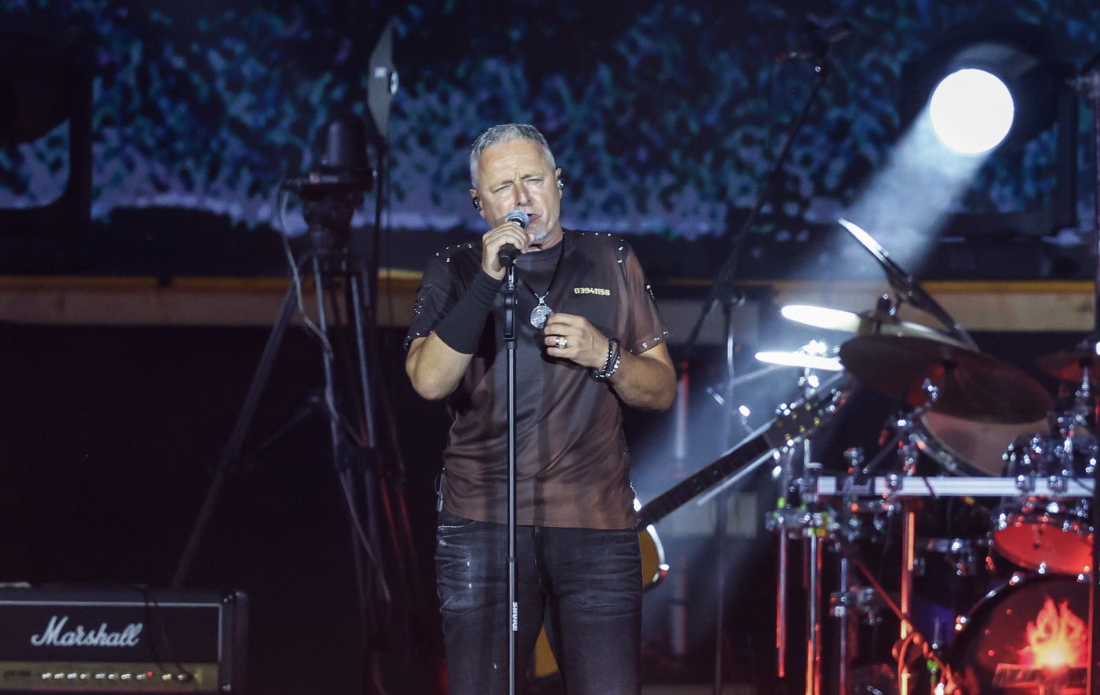 Koncert Marka Perkovica Thompsona na zagrebskem hipodromu.
Hrvaski pevec Marko Perkovic Thompson.