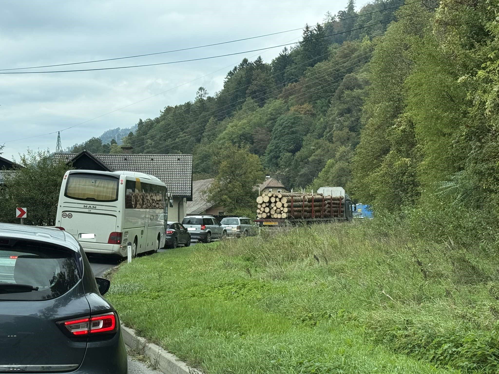 gneča zastoj avto cesta Dravograd knmedia