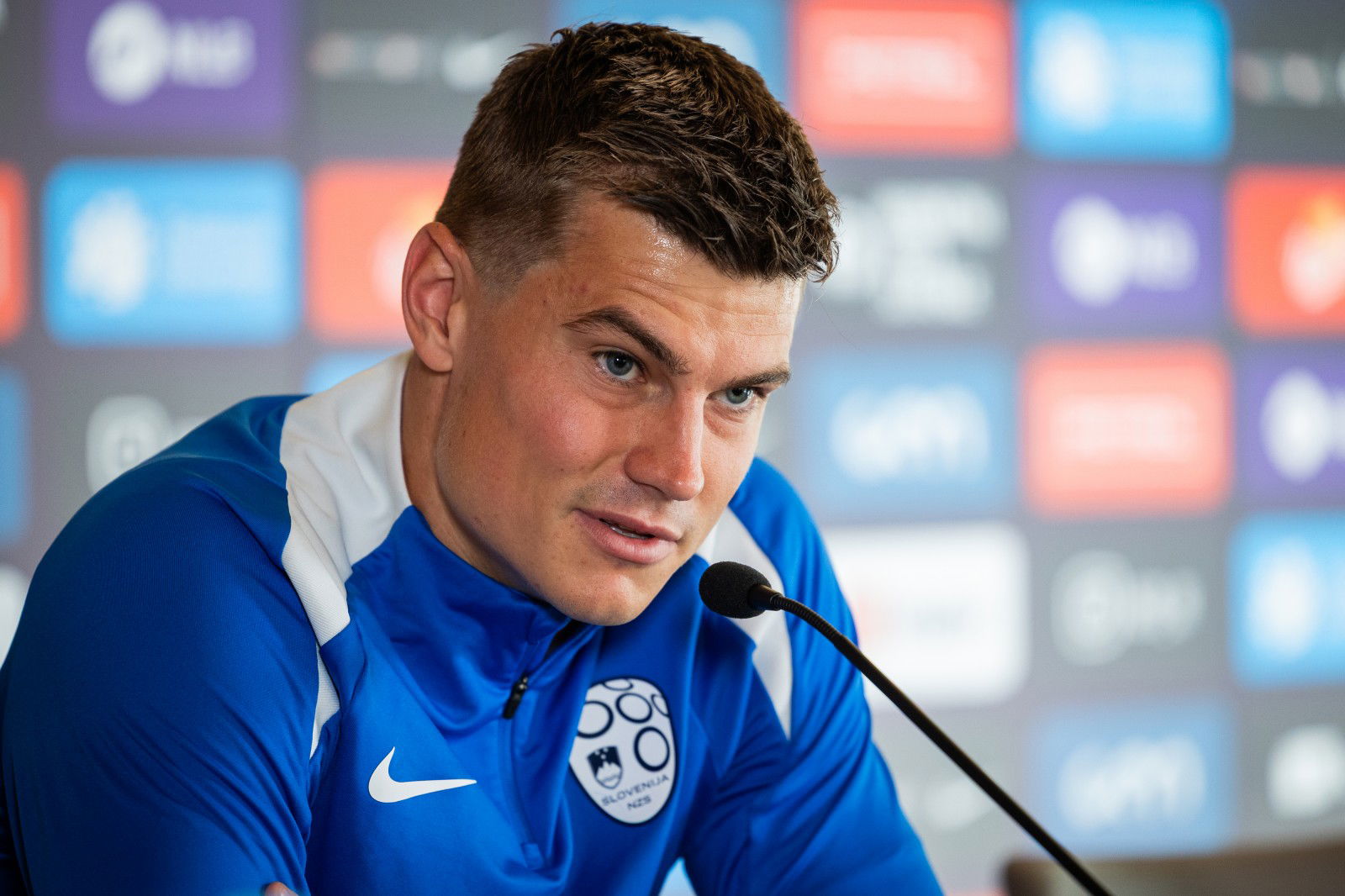 jaka bijol Bor Slana/STA Novinarska konferenca slovenske nogometne reprezentance pred uvodno tekmo kvalifikacij za svetovno prvenstvo s Svedsko.
Nogometas Jaka Bijol.
