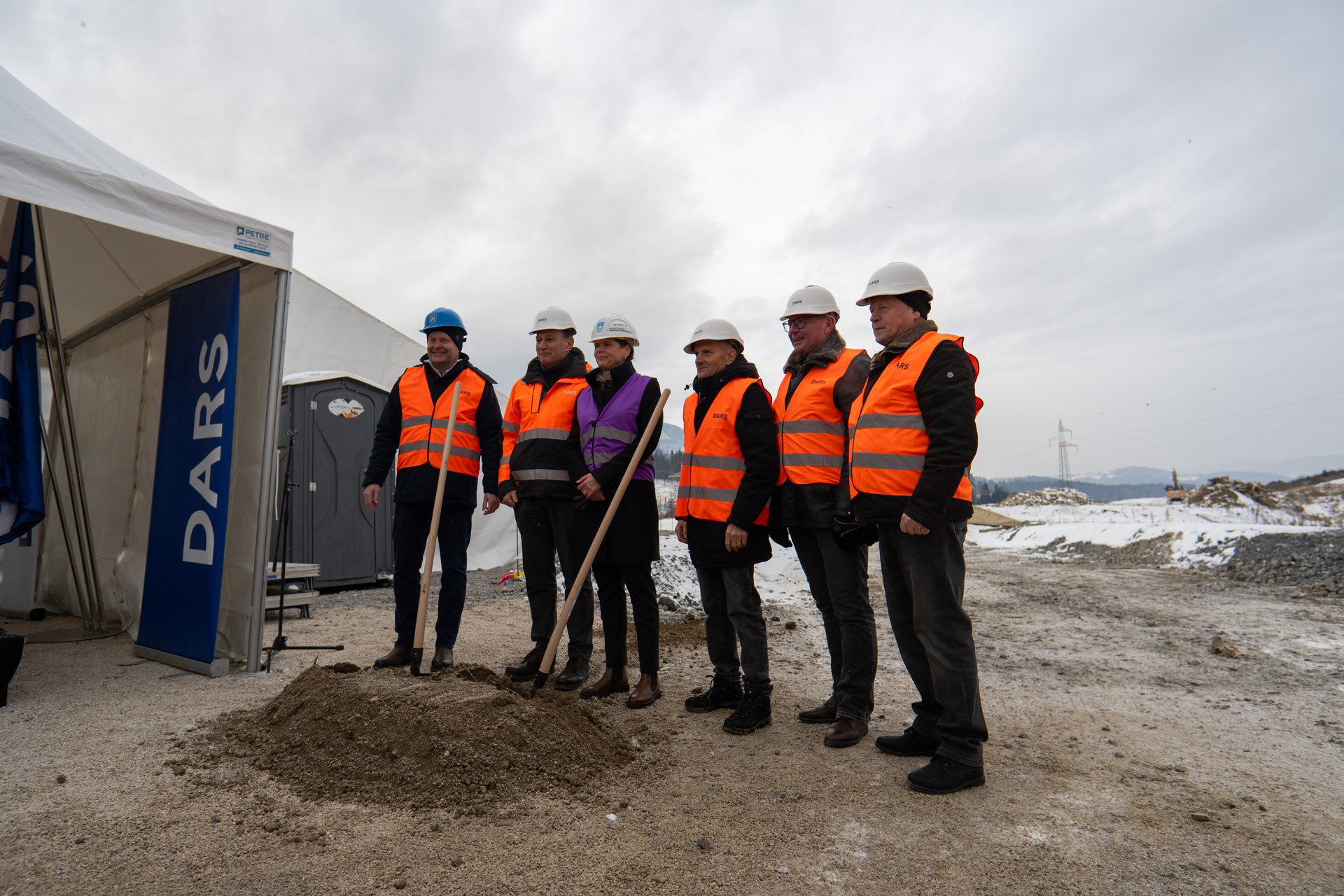 slovestnost ob začetku del na sklopu G - Podgorje na hitri cesti na Koroško